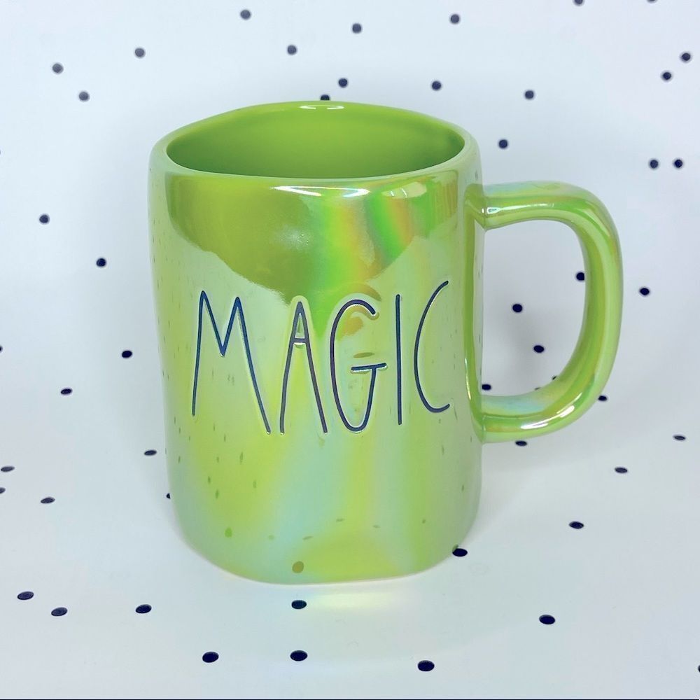 💚 Rae Dun💚 MAGIC iridescent green mug Halloween collection RARE new